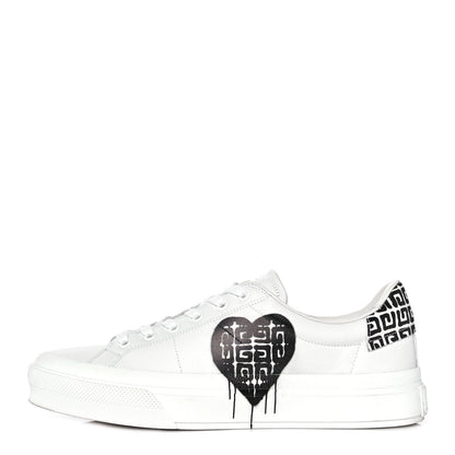 Givenchy Calfskin City Sport Sneakers 40 White Black 1 of 10