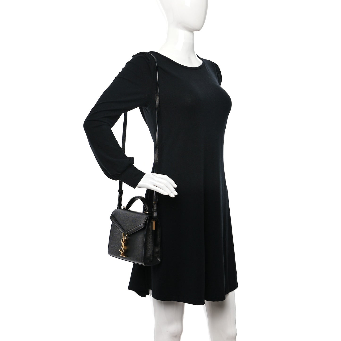 Grain de Poudre Mini Classic Monogram Cassandra Top Handle Black