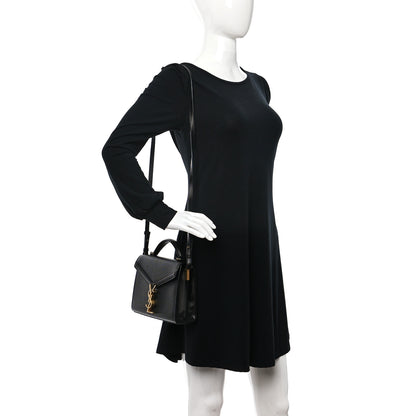 Saint Laurent Grain de Poudre Mini Classic Monogram Cassandra Top Handle Black 2 of 10