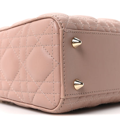 Christian Dior Lambskin Cannage Small My ABCDior Lady Dior Fard 9 of 11