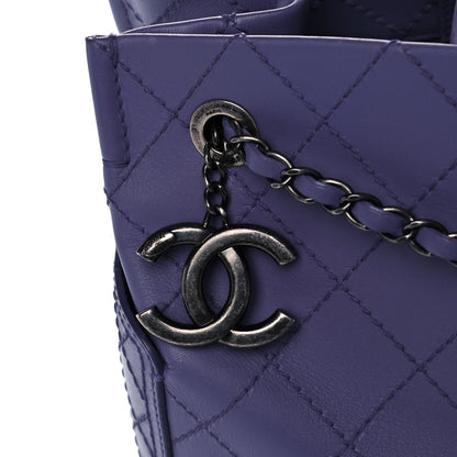 Chanel Calfskin CC Pocket Tote Purple 7 of 14