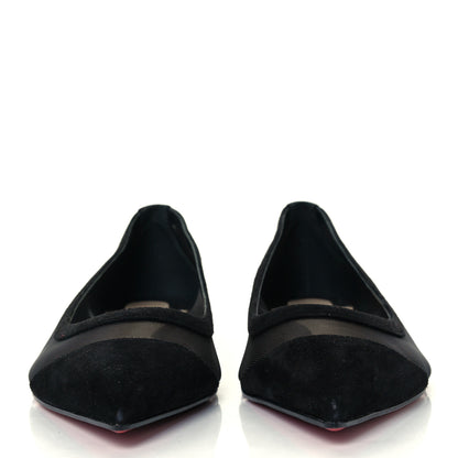 Christian Louboutin Veau Velours Rete Galativi Flats 41.5 Black 3 of 10