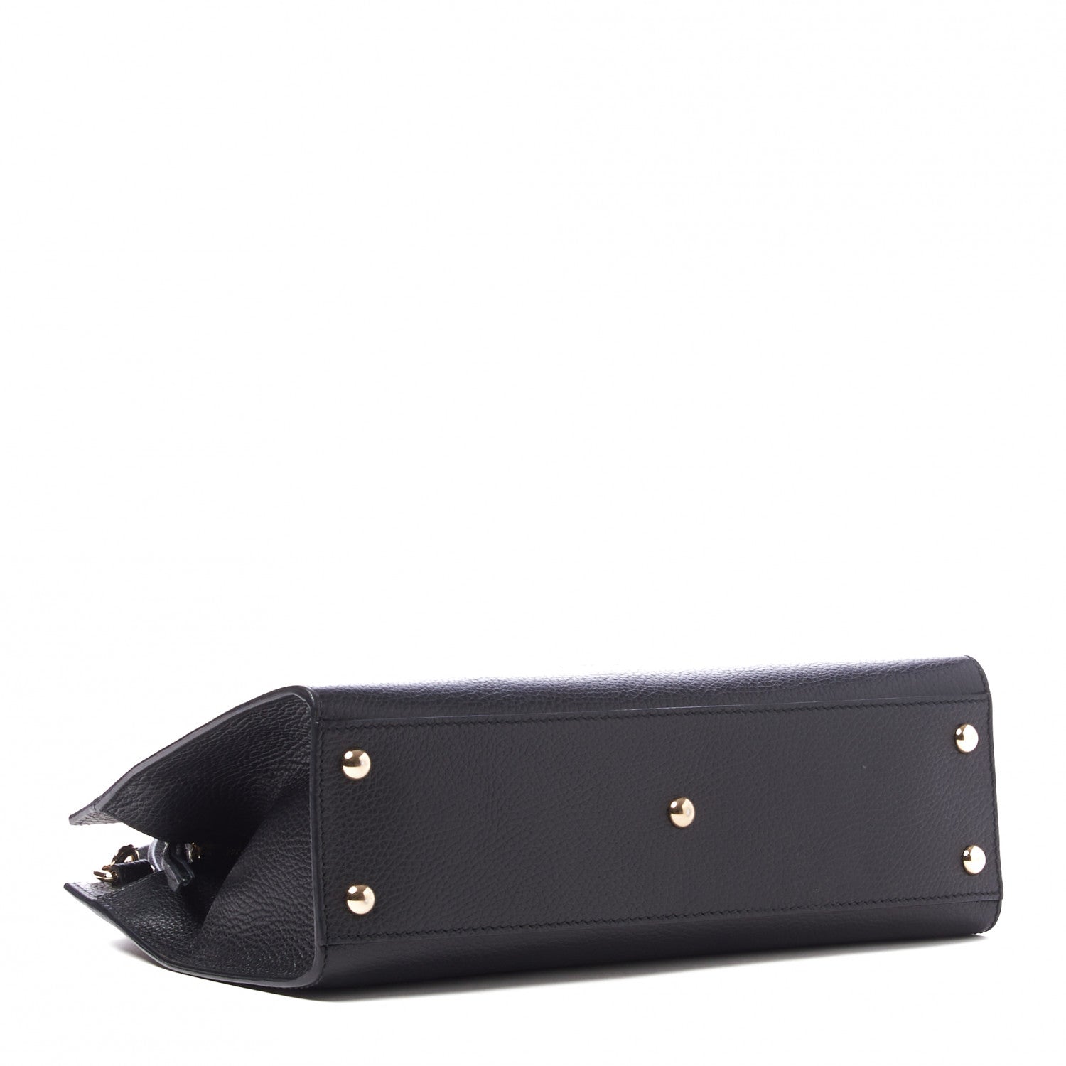 Gucci Pebbled Calfskin Medium Soho Top Handle Satchel Black 3 of 10