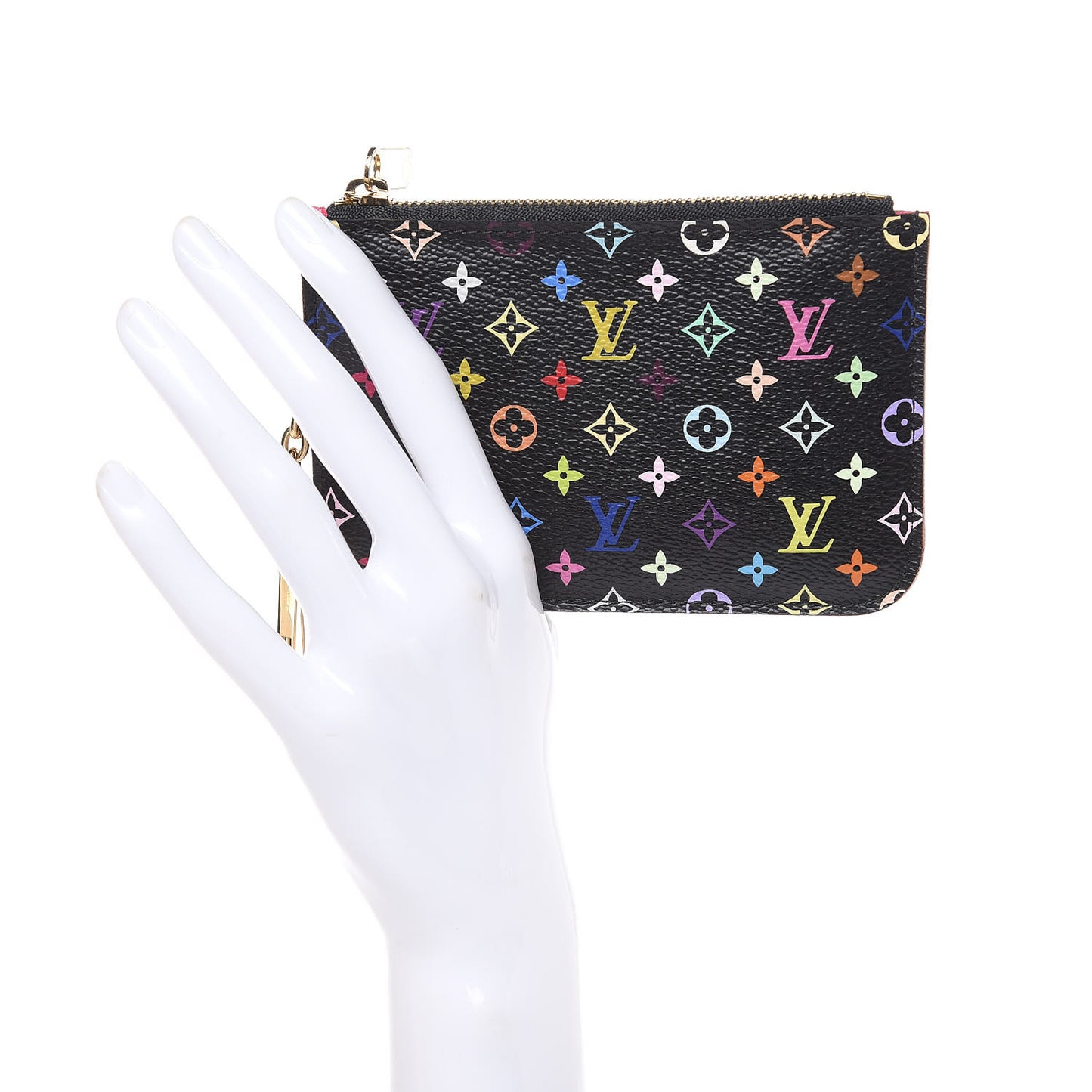 Monogram Multicolor Key Pouch Black Grenade