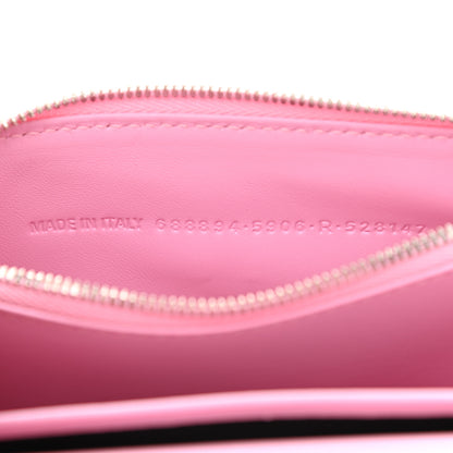 Balenciaga Extra Supple Calfskin Crocodile Embossed Gossip Wallet On Chain Candy Pink 7 of 8