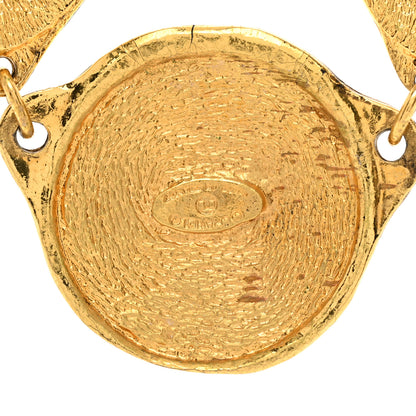 Chanel Metal CC Medallion Necklace Gold 5 of 5