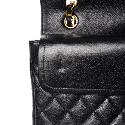 Chanel Caviar Quilted Medium Double Flap Black 11 of 15