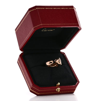 Cartier 18K Pink Gold Black Lacquer Tsavorite Black Onyx Medium Panthere De Cartier Ring 50 5.5 6 of 6