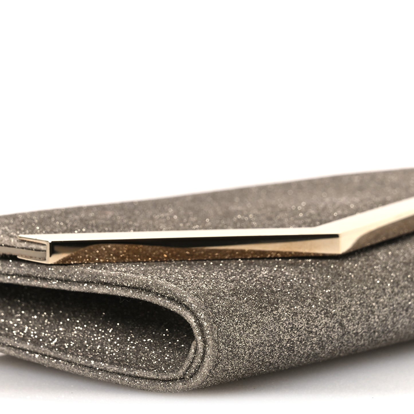 Dusty Glitter Emmie Clutch Platinum Ice