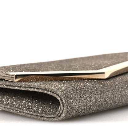 Jimmy Choo Dusty Glitter Emmie Clutch Platinum Ice 8 of 11