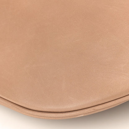 Saint Laurent Calfskin Medium Paris VII Flat Hobo Biscuit Beige 9 of 11