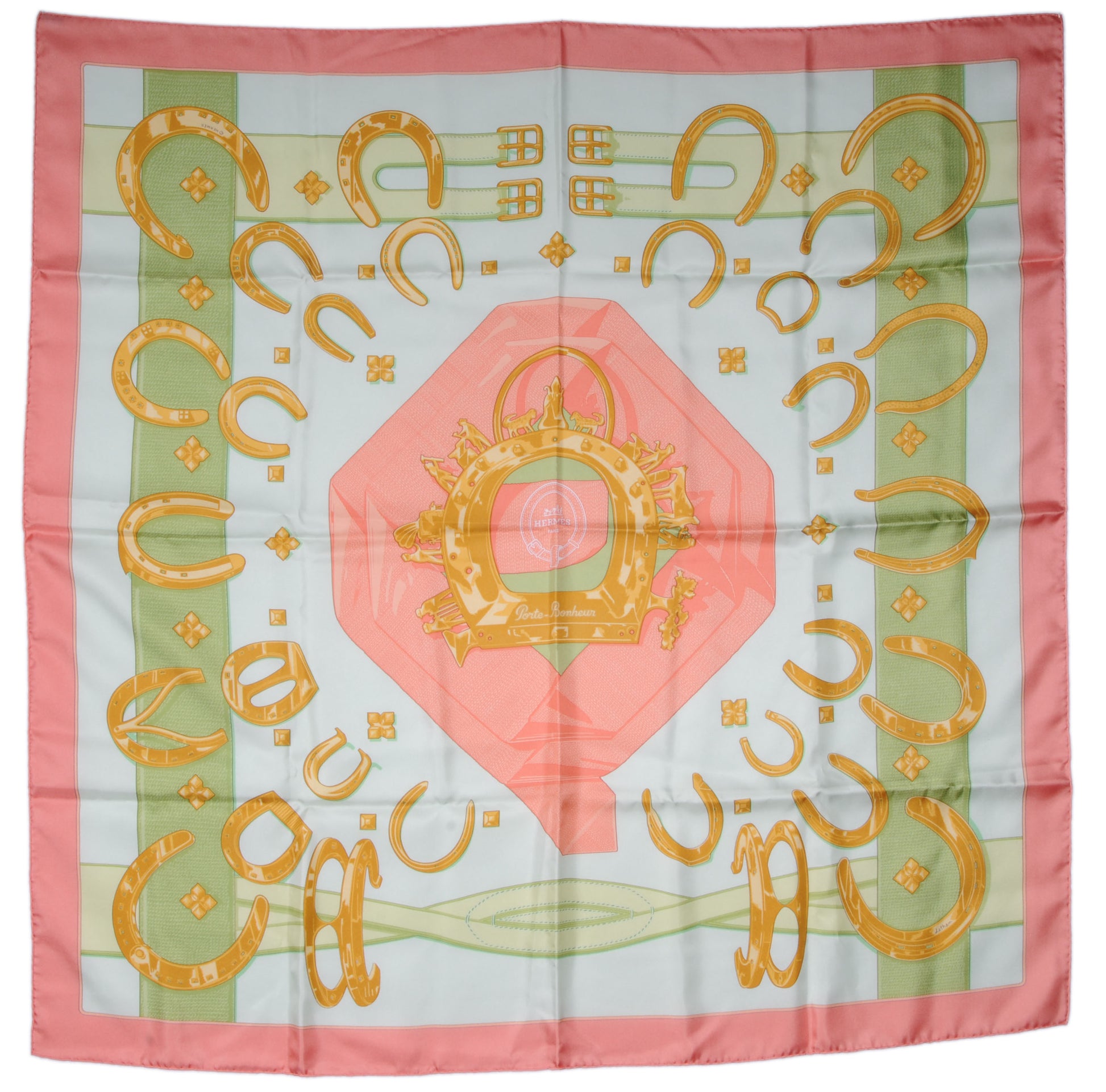 Hermes Silk Porte Bonheur Scarf 90 1 of 4