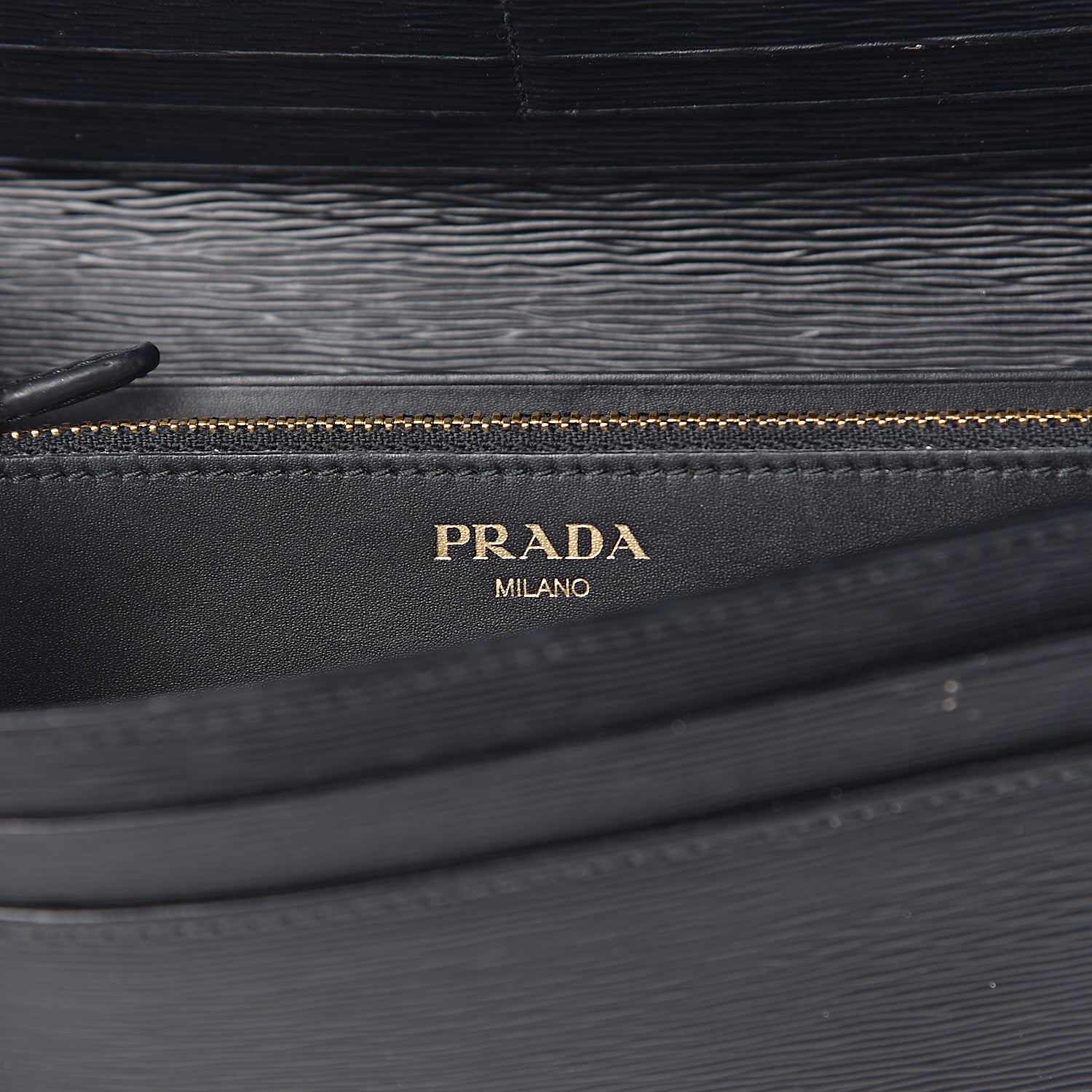 Prada Vitello Move Continental Flap Travel Wallet Black 7 of 7