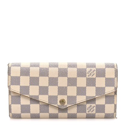 Louis Vuitton Damier Azur Sarah Wallet NM 1 of 7