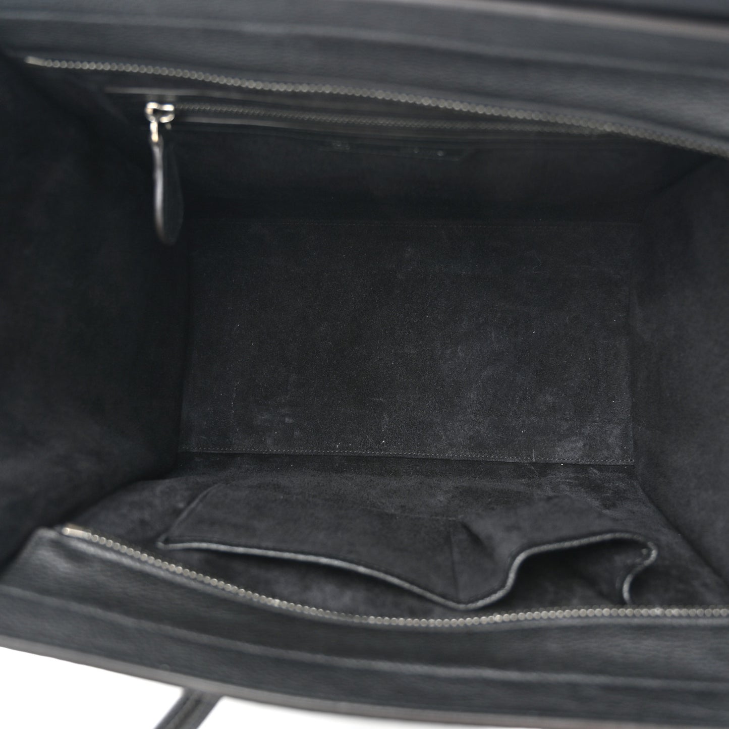 Drummed Calfskin Mini Luggage Black