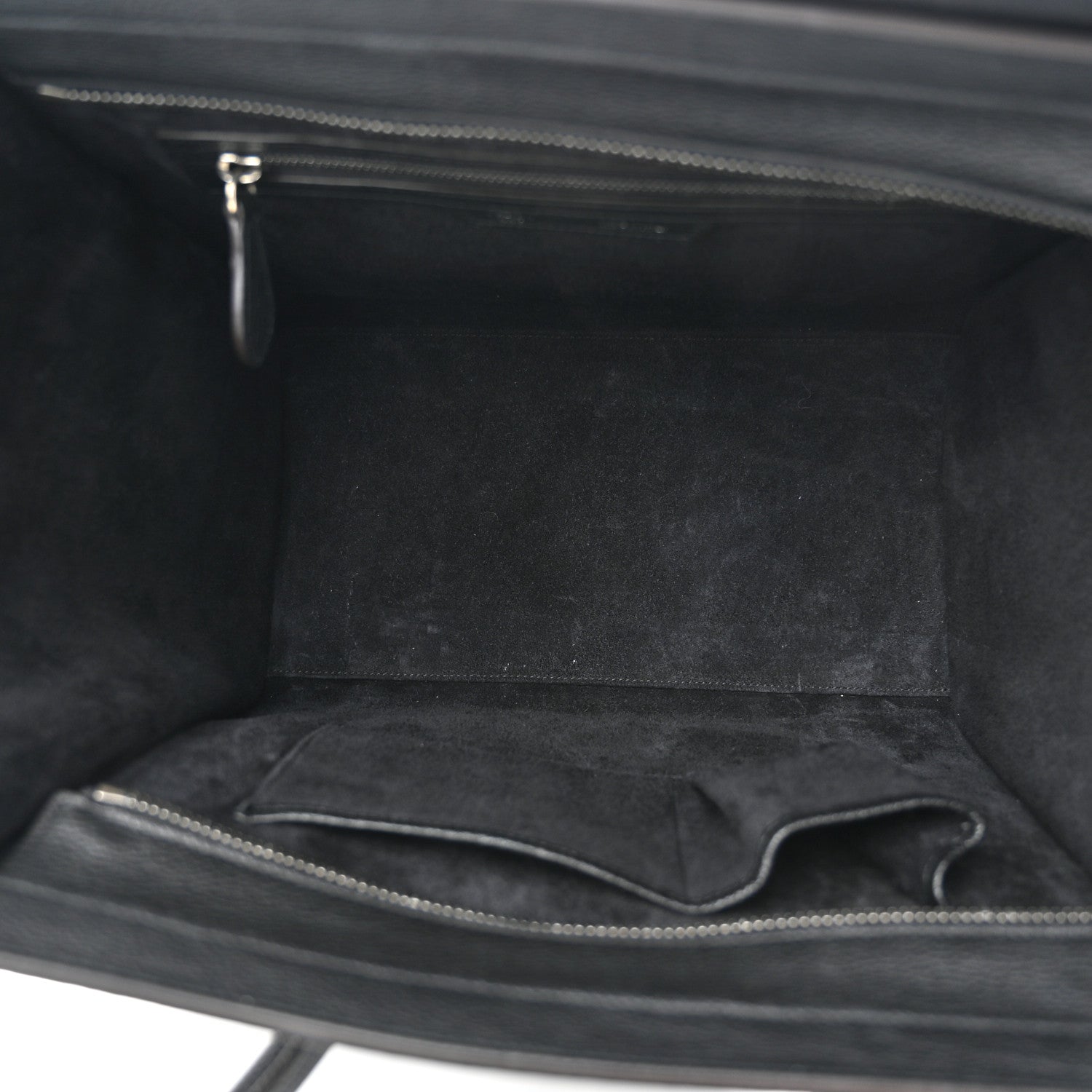 Celine Drummed Calfskin Mini Luggage Black 5 of 10