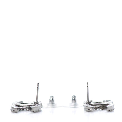 Chanel Ruthenium Crystal Pearl Caviar Earrings 3 of 4