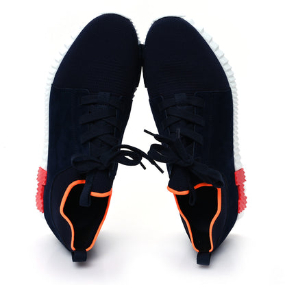 Hermes Knit Suede Goatskin Mens Depart Sneakers 47 2 of 9