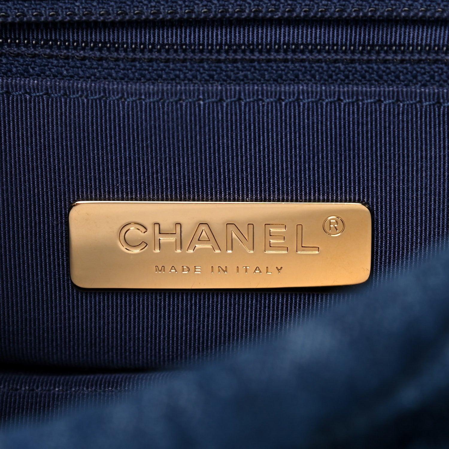 Chanel Denim Quilted Large Chanel 19 Flap Blue 6 of 14