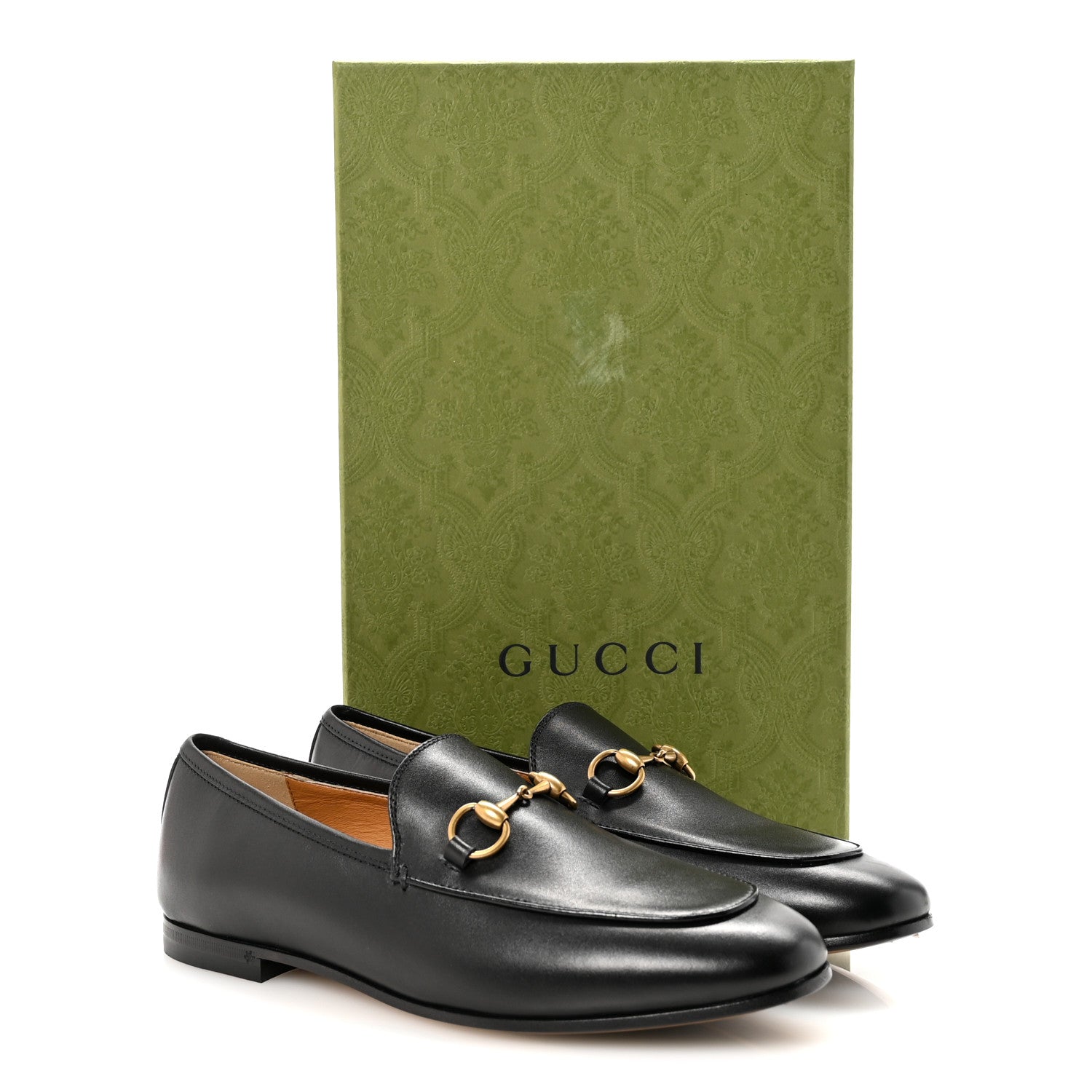 Gucci Calfskin Womens Jordaan Loafers 36.5 Black 10 of 10