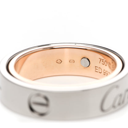 Cartier 18K White Pink Gold 5.5mm Astro LOVE Ring 53 6.25 4 of 6