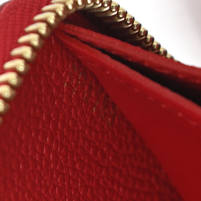 Louis Vuitton Empreinte Blooming Flowers Clemence Wallet Marine Rouge 7 of 8