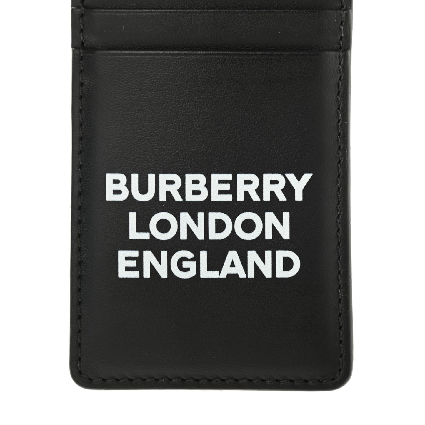 Calfskin Elmer Lanyard Card Case Black
