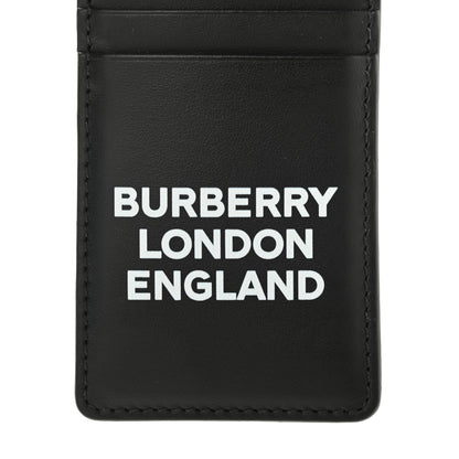 Burberry Calfskin Elmer Lanyard Card Case Black 5 of 8