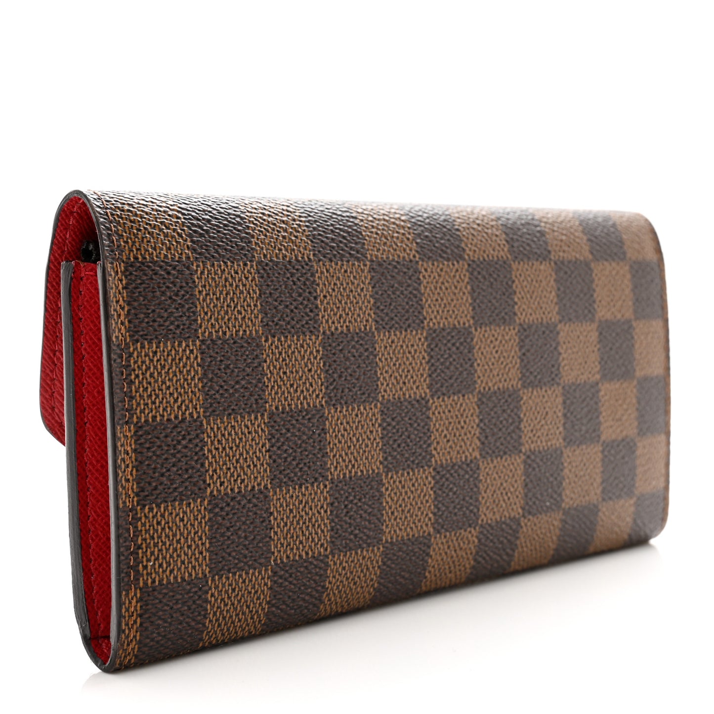 Damier Ebene Emilie Wallet Red