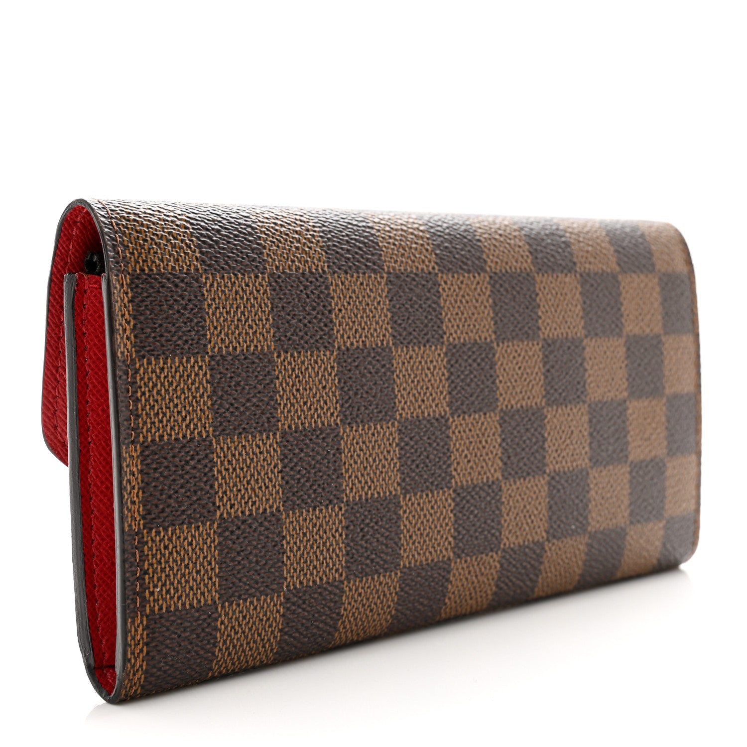 Louis Vuitton Damier Ebene Emilie Wallet Red 3 of 8