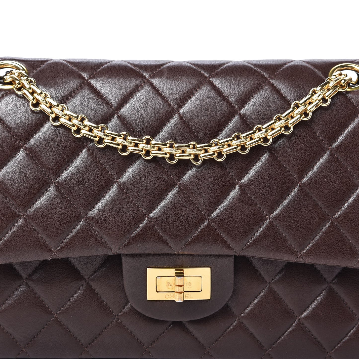 Lambskin Quilted 2.55 Reissue 225 Flap Brown