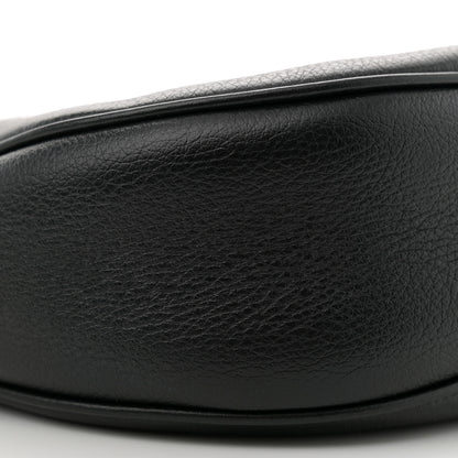 Celine Supple Calfskin Cuir Triomphe Small Heloise Shoulder Bag Black 8 of 10