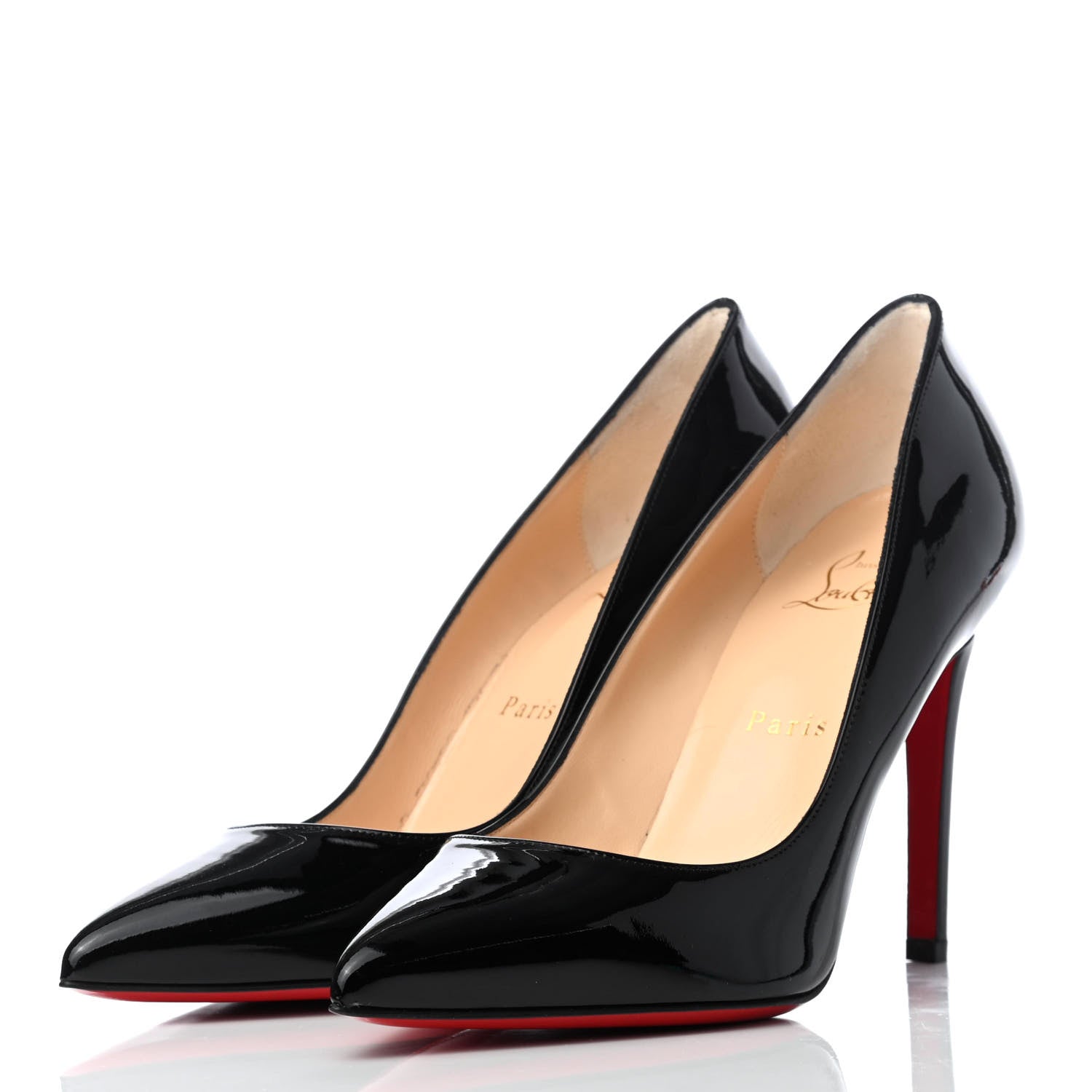 Christian Louboutin Patent Pigalle 100 Pumps 37.5 Black 3 of 10