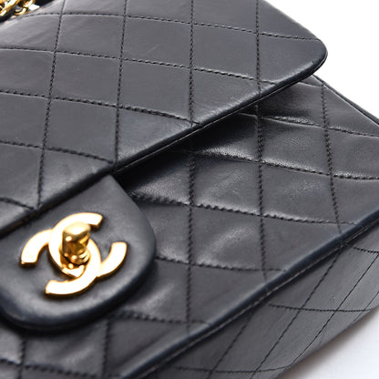 Chanel Lambskin Quilted Medium Double Flap Black 9 of 13