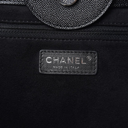 Chanel Caviar Medium Studded Deauville Tote Black 7 of 10