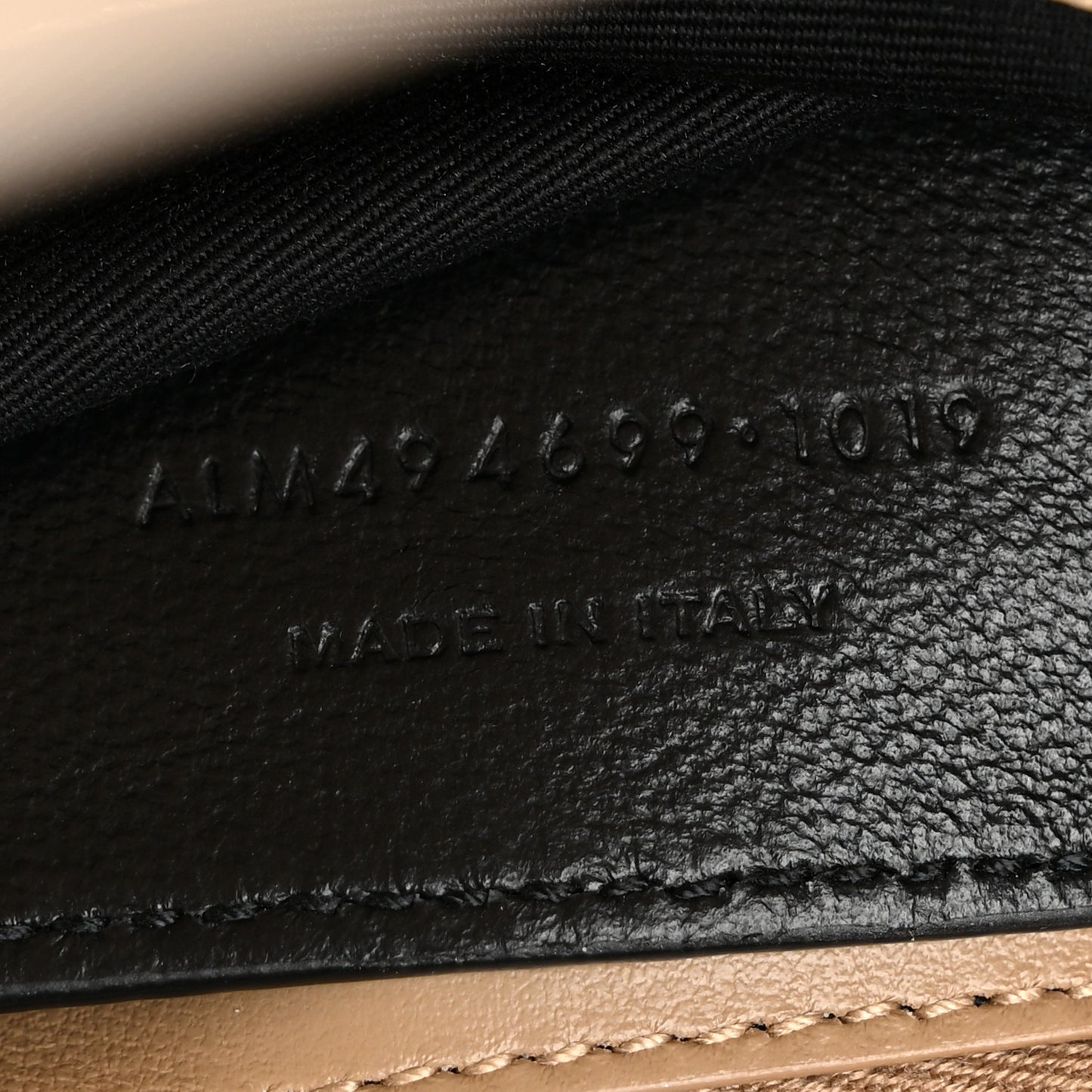 Calfskin Y Quilted Monogram Small Loulou Chain Satchel Dark Beige
