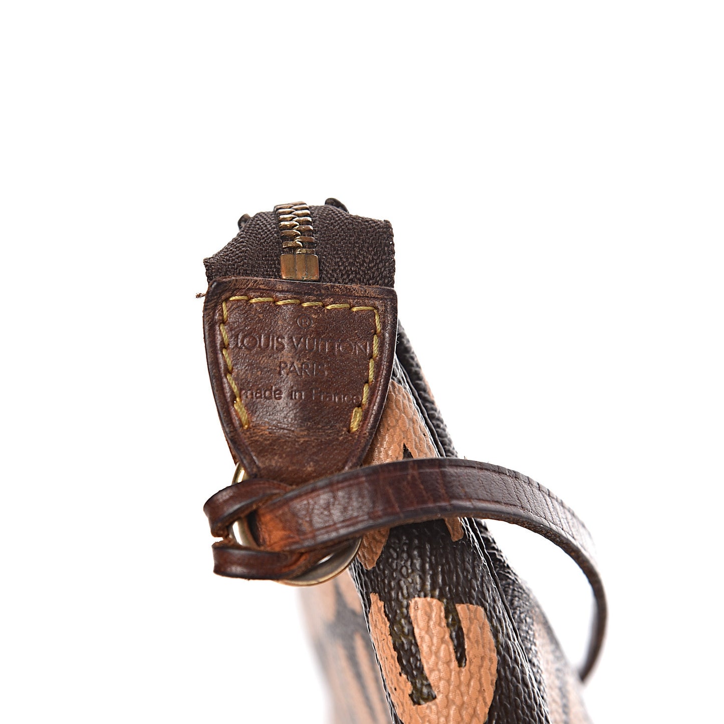 Monogram Graffiti Pochette Accessories Peach