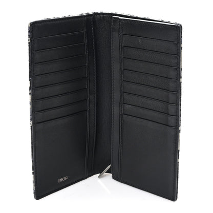Christian Dior Oblique Long Vertical Wallet Blue Multicolor 5 of 8