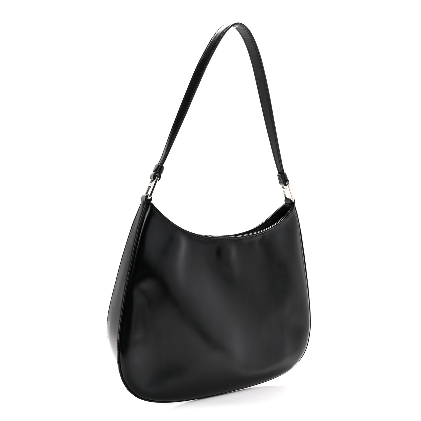 Spazzolato Cleo Shoulder Bag Black