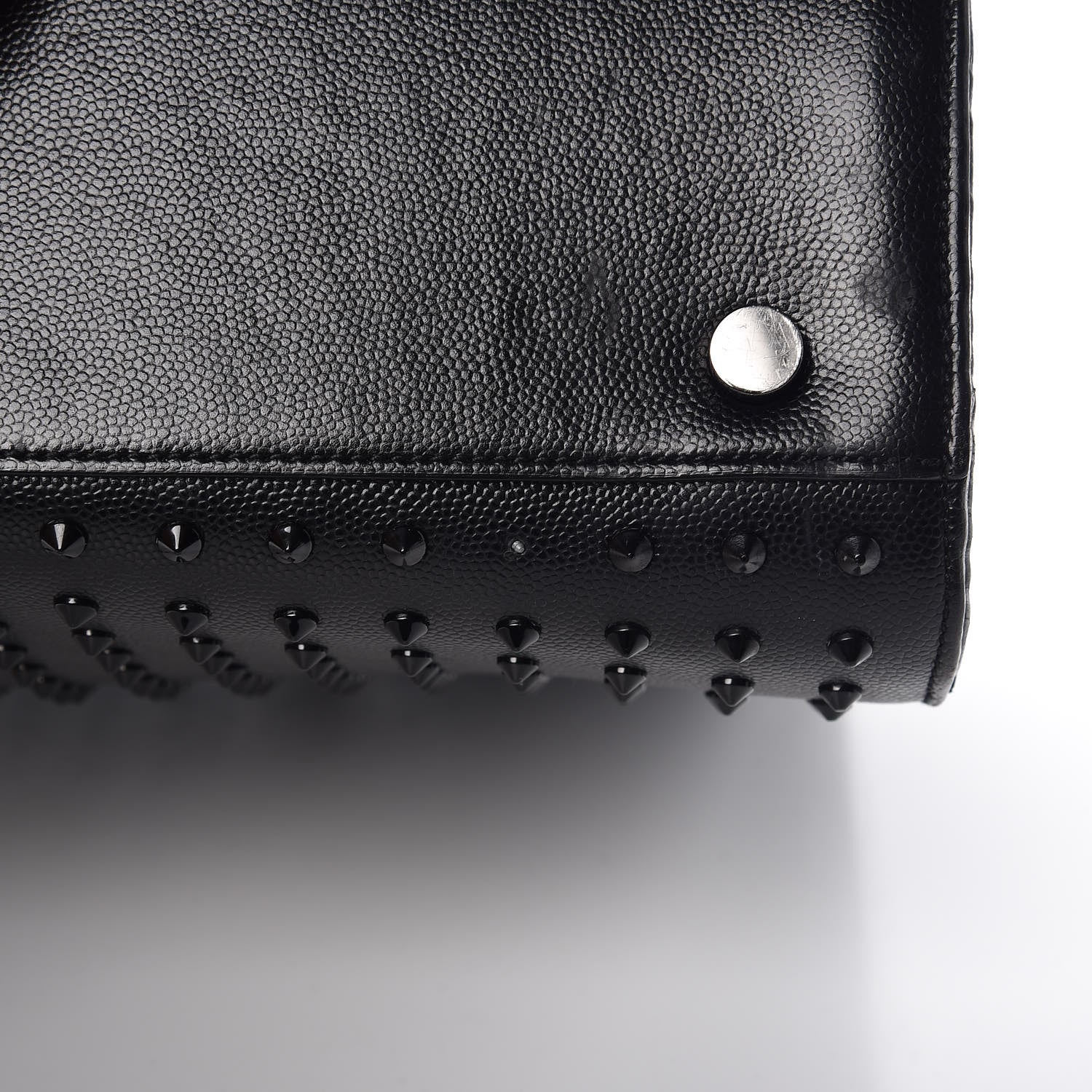 Saint Laurent Grain De Poudre Studded Small Sac De Jour Black 11 of 11