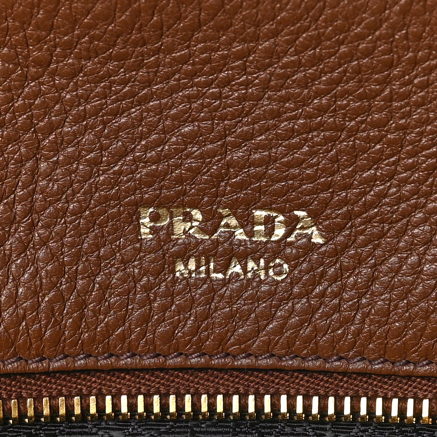 Prada Vitello Daino Shopping Tote Brown 5 of 7