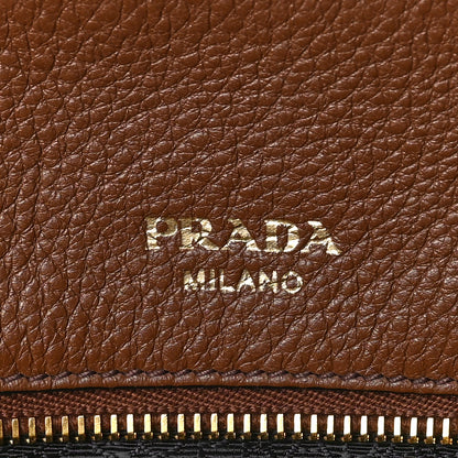 Prada Vitello Daino Shopping Tote Brown 5 of 7