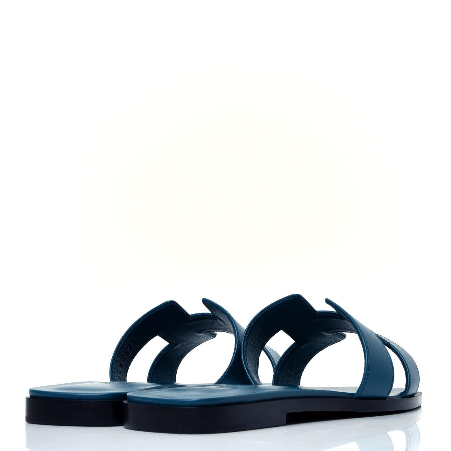 Calfskin Oran Sandals 37 Bleu Velvet