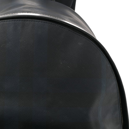 Burberry E-Canvas Check Jett Backpack Navy Blue 11 of 12