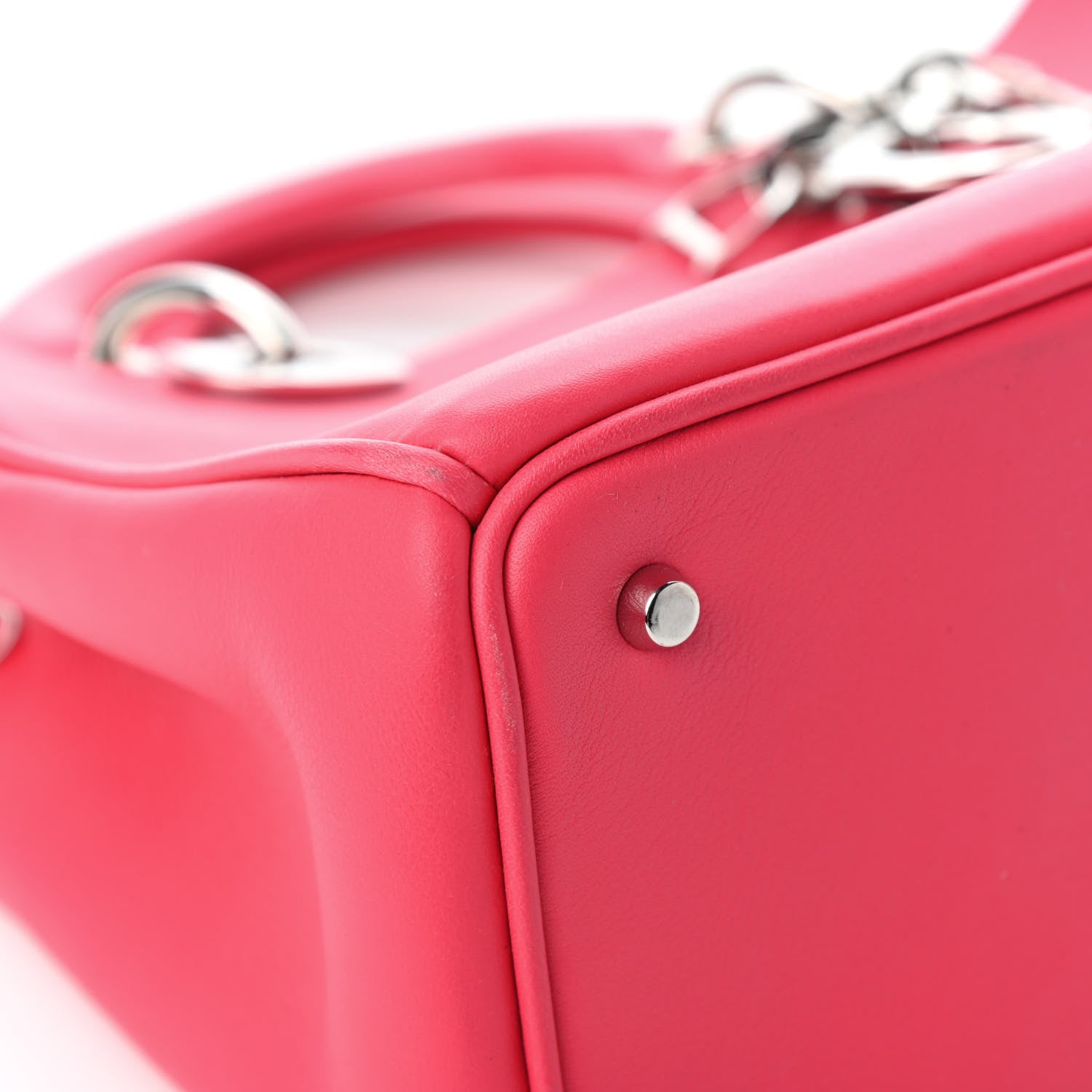 Christian Dior Calfskin Small Diorissimo Tote Pink 11 of 12