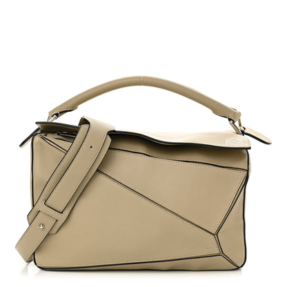 Loewe Calfskin Medium Puzzle Bag Light Oak 1 of 9