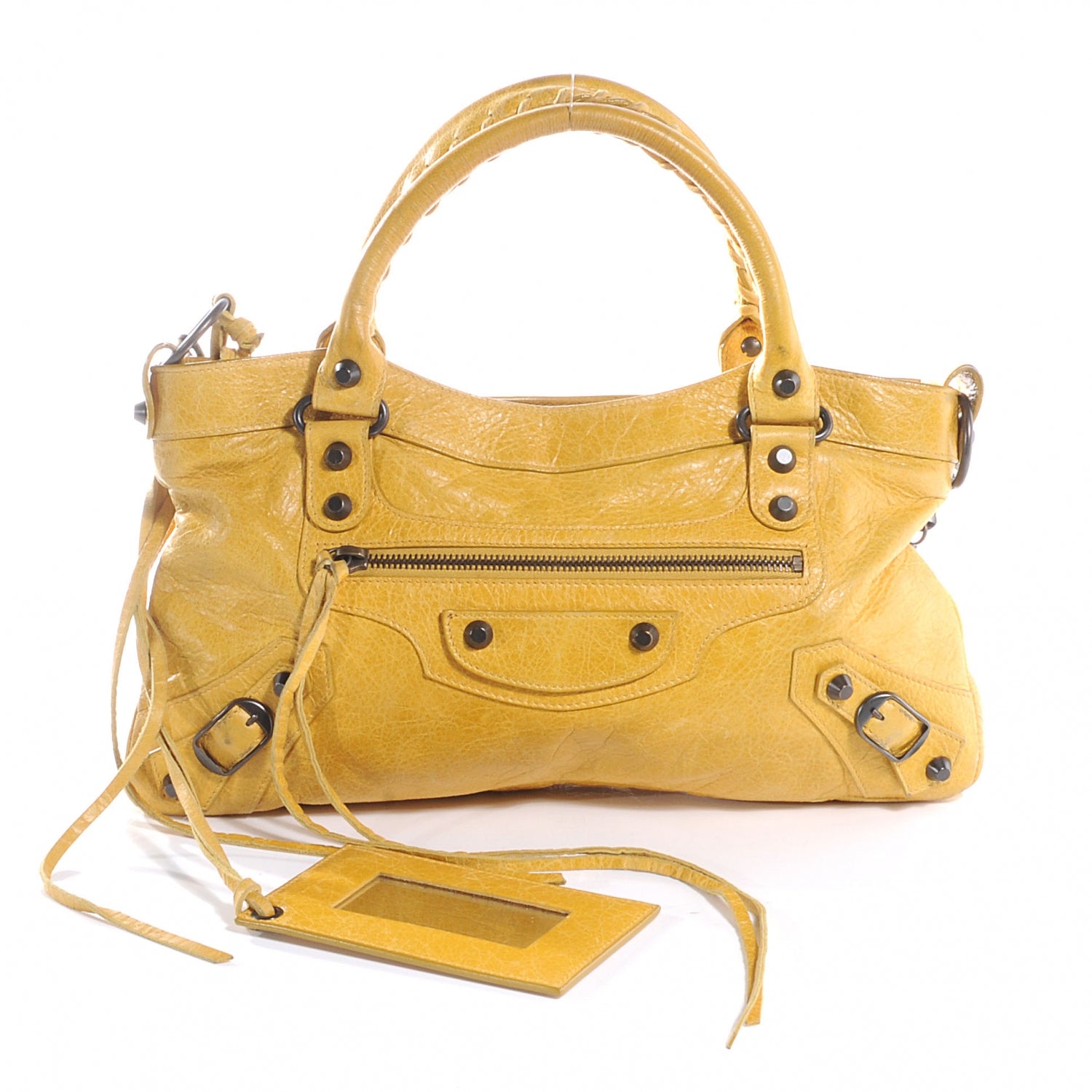 Balenciaga Agneau Classic Hardware First Moutarde 1 of 9
