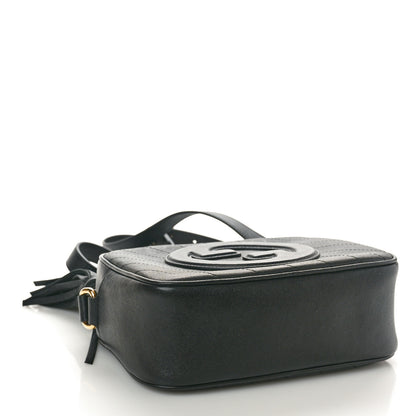 Gucci Sakai Be Green Calfskin Diagonal Stitched Small Blondie Shoulder Bag Black 4 of 10