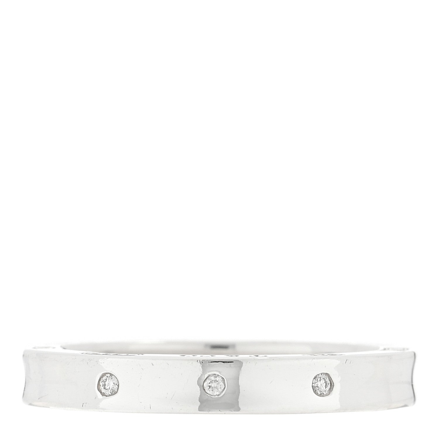 Tiffany Sterling Silver 3 Diamond 1837 Ring 48 4.5 1 of 4