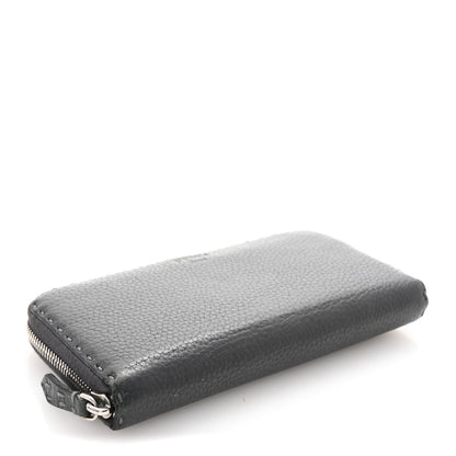 Fendi Cuoio Romano Selleria Zip Around Wallet Argilla 4 of 9